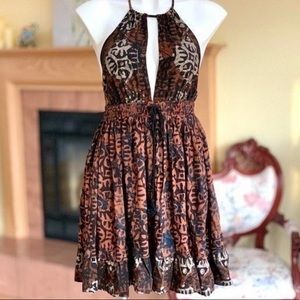 NWT Free People Beach Halter Mini Dress
